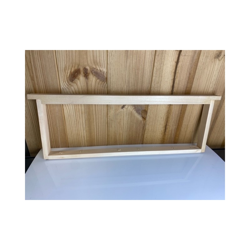 Cadre Dadant  hausse fils verticaux/oblique inox 470/435*160*25mm